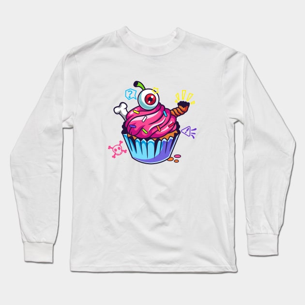 Cake Bomb Long Sleeve T-Shirt by almalikstoryteller